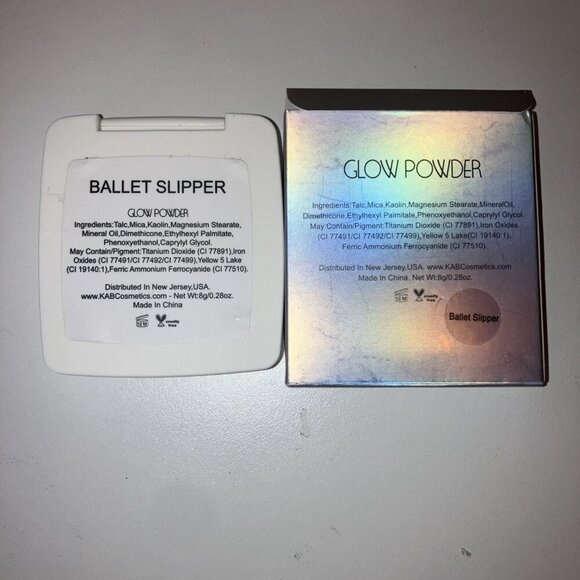 KAB Cosmetics - Pressed Glow Powder - BALLET SLIPPER BRAND NEW IN BOX - Picture 4 of 4